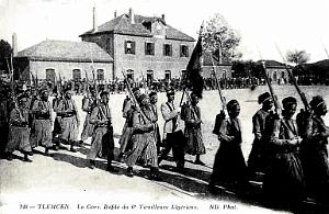 TLEMCEN - GARE DEFILE DU 6E TIRAILLEURS